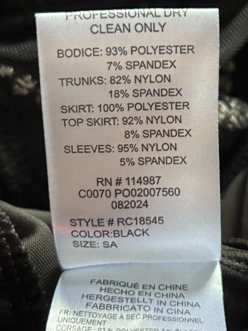 Revolution Dancewear Carmen Black Red Velvet Sequin Lace Tutu Dance Costume SA
